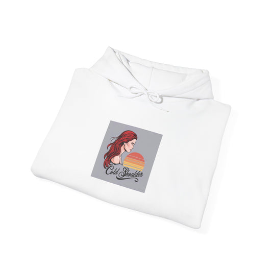 Retro Sunset Graphic Hoodie with Quote - Unisex Heavy Blend Sweatshirt