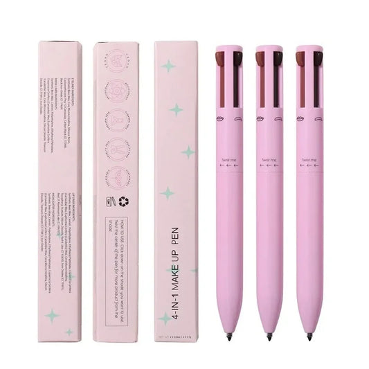 Glamdefine™ 4-In-1 Precision Makeup Pen – Eyeliner, Eyebrow, Contour & Lip Liner in One Long-Lasting Waterproof Tool