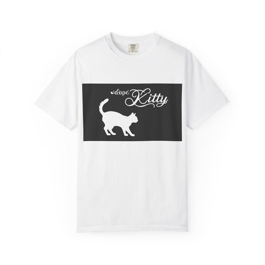Dope Kitty Unisex Garment-Dyed T-Shirt - Perfect for Cat Lovers