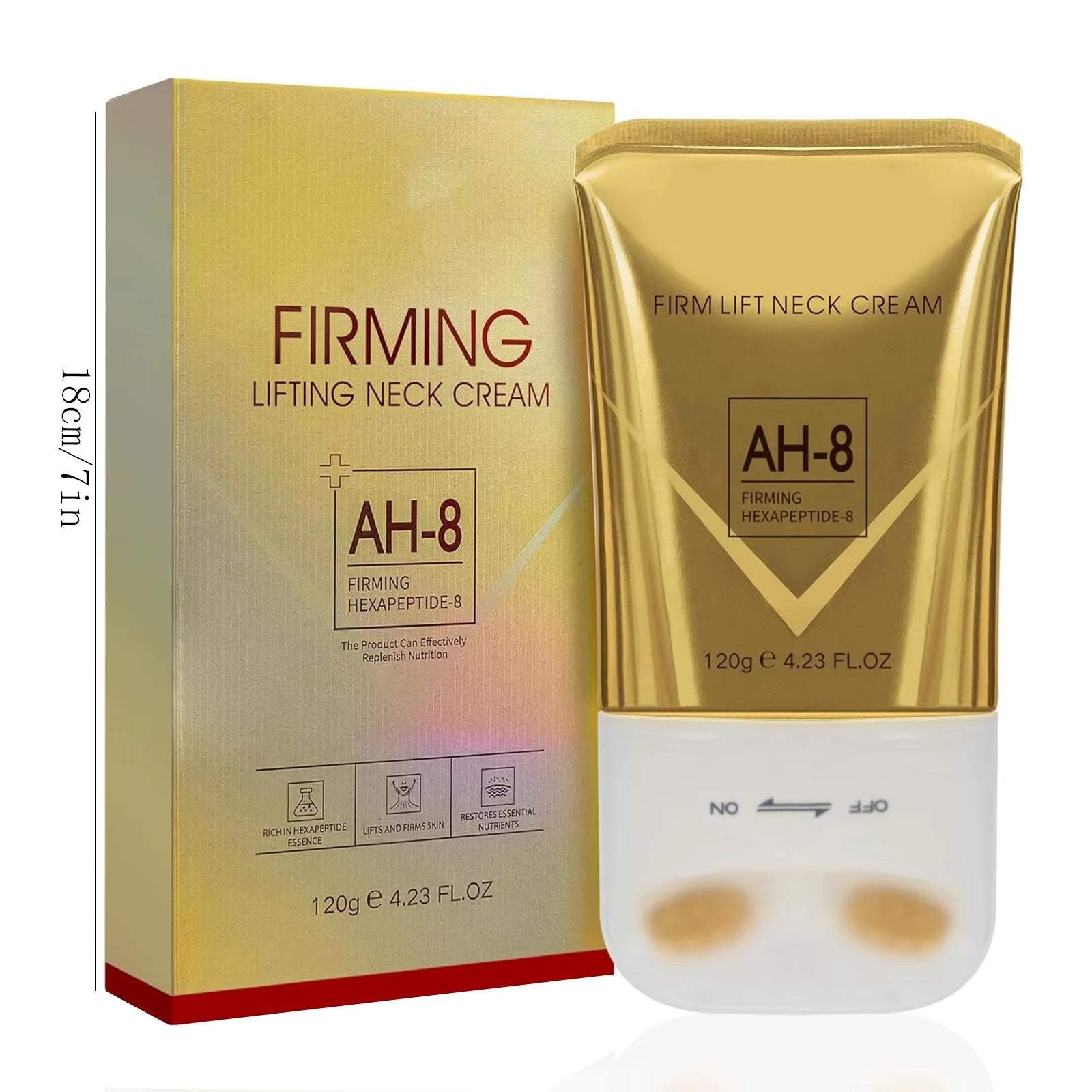 Necklift Pro™ – Firming & Line-Reducing Neck Roller Cream (120G)