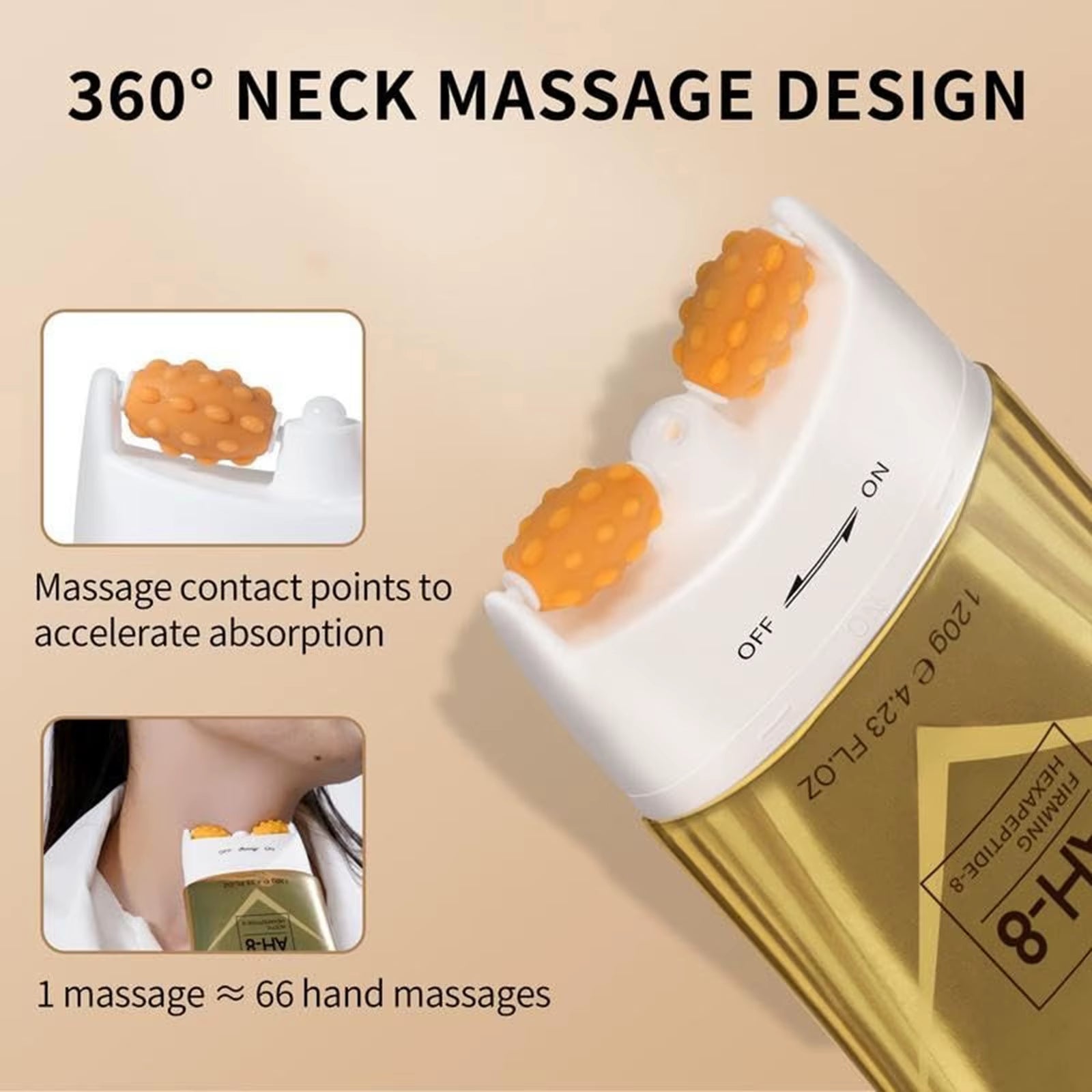 Necklift Pro™ – Firming & Line-Reducing Neck Roller Cream (120G)