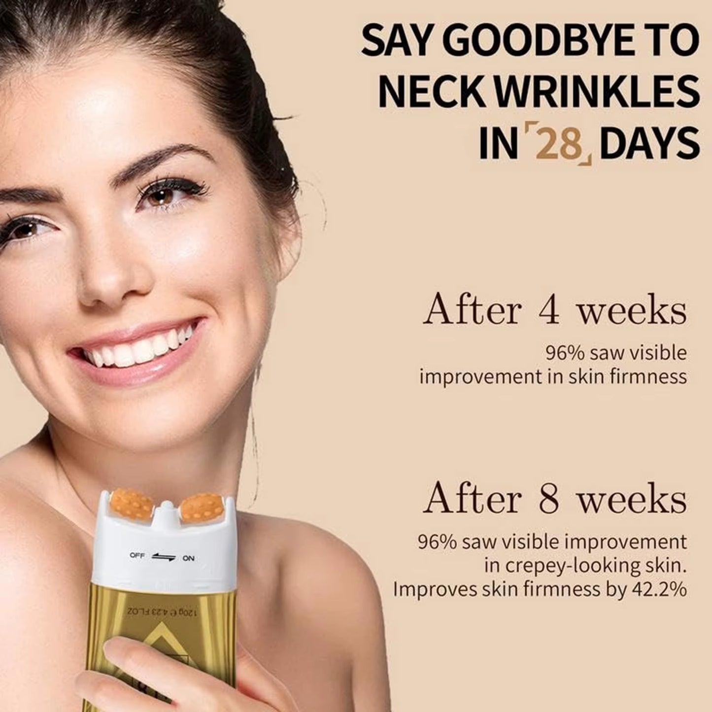 Necklift Pro™ – Firming & Line-Reducing Neck Roller Cream (120G)